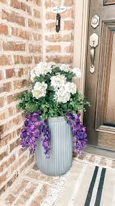 Flower ideas for large planters. Front Porch Outdoor Planter Ideas You Ll Love A Blissful Nest