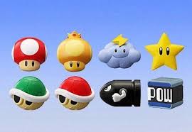 Download transparent mario mushroom png for free on pngkey.com. Super Mario Bros Mario Kart Mini Figure Set Of 8 By Banpresto 19 99 1x Lightning Cloud Mini Figure 1x Invincible Star Min Mario Kart Super Mario Bros Mario