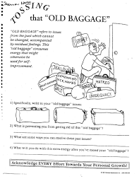 Emotional Baggage Worksheet Grief Worksheets Worksheets For Kids Grief Therapy