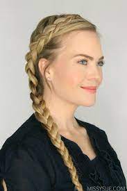 Two Dutch Braids Missy Sue Hair Styles Two Dutch Braids Dutch Braid Hairstyles