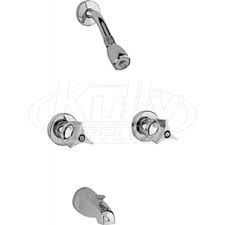 Find great deals on ebay for handle shower faucet. Chicago 449 950cp Concealed Two Handle Shower Valve With Shower Head And Diverter Tub Spout Kullysupply Com
