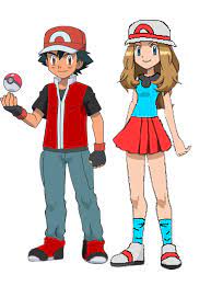 Ash And Serena In Red And Leaf S Clothes By Wildcat1999 Pokemon Heroes Pokemon Pictures Pokemon Poster