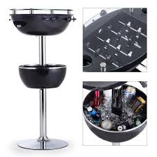 Homcom Outsunny Garden Cool Drinks Cooler Storage Bar Table Ice Bucket Table With Foosball Table Beverage Cooler Bar Table Foosball Table