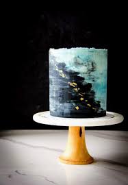 Black And Gold Marble Cake Ocean Inspired Cake Marbled Buttercream Cake Blue Quartz Cake Marble Wedding Cake Black And Gold Cak In 2020 Black And Gold Cake Gold Cake Marble Wedding