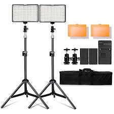 Travor 2in1 Tl 160 Led Video Light Kit With 78 Inch Light Stand 3200k 5500k Led Camera Camcorder Video Light Panel With Battery Led Video Light Kit Video Light Kitvideo Light Panel Aliexpress
