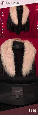 Faux Leather Jacket Removable Faux Fur Collar Faux Leather Jackets Faux Fur Collar Fur Collars