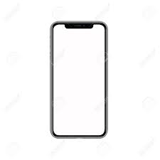 In stock on may 12, 2021. Iphone X With Blank White Screen Isolated On White Background Realistic Vector Illustration Advertisement Background Black Blank Business Button Call Cell Cellphone Cellular Commercial Communication Concept Connection Design Device Digital Display