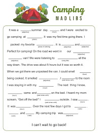 Print, fold, and amaze your friends with your new mystical powers. 10 Best Camping Mad Libs Printable Printablee Com