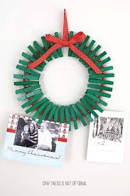 Diy card kit, victorian white christmas stocking with white poinsettias and ornaments. 32 Diy Christmas Card Holder Ideas How To Display Holiday Cards