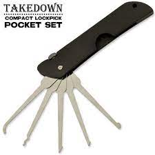 It's the size of a credit card so this lockpick set can be put snugly in the credit card slot of your wallet. Credit Card Lock Pick Set Pocket Size Lockpicking Kit Panther Wholesale