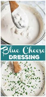 This Blue Cheese Dressing Recipe Is Homemade And So Easy To Make It S Made With Sou Blue Cheese Dressing Recipe Blue Cheese Dressing Blue Cheese Dipping Sauce