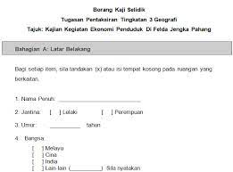 Soal selidik tahap kepuasan an kantin via. Soal Selidik Contoh Objektif Kajian
