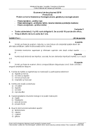 Maybe you would like to learn more about one of these? Subiecte Bac 2016 Biologie Anatomie