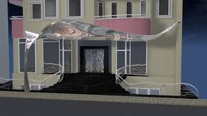 3.9 out of 5 stars. Comprehensive Staircase Design Glass Canopy Lighting Exterior Doors Metal Railings Glass Mosaic Metal Light