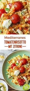 Mediterranes Tomatenrisotto Mit Zitrone Rezept Hellofresh Rezept Tomatenrisotto Tomaten Risotto Rezepte