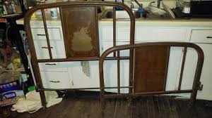 I walk you through step by step on how to repurpose a headboard and footboard, and turn them into a unique bench. Vintage Antique Simmons Metal Headboard Footboard Bed Frame W Metal Wheels 1829289814