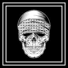 Skull Wearing Bandana Hand Drawing Vector Background Bearded Black Png And Vector With Transparent Background For Free Download How To Draw Hands Drawings Skull