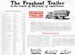 Image result for Fruehauf Trailer Red 1956 Wayne Works