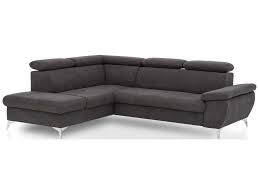 L 182 cm x l 64/94 cm x h 45/81 cm. Canape D Angle Gauche Convertible 4 Places En Tissu Ally 2 Coloris Anthracite Vente De Canape D Angle Conforama