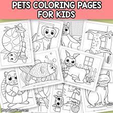 Bear the winnie the pooh pillow pet (who was getting some loose threads taken care of in addition to his spa): Pets Coloring Pages For Kids Itsybitsyfun Com