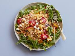Grilled Peach And Corn Salad Recipe Food Network Recipes Grilled Peaches Corn Salads
