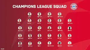 Bayern munich vs psg uefa champions league date: Bayern S Champions League Squad Fc Bayern Munich