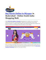 Buy Kurtis Online In Miyapur In Hyderabad Online South India Shopping Mall India Shopping Shopping Indian Shopping