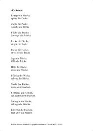 Kommentar schreiben und punkte vergeben. Reime Mit K Therapiematerial Fur Die Logopadie Madoo Net