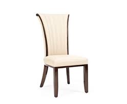 Simplihome malden bentwood dining chair, cream faux leather fabric and solid wood, rounded, upholstered, for the dining room, mid century modern. Alpine Cream Leather Dining Chairs