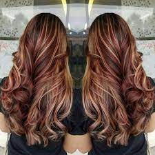 But if you're thinking of just adding a touch of red instead of coloring your entire head, red highlights can work with any base color. Lash Extensions Dark Brown And Blue Method Volume 3d 8 11mm D Nail Design Ideas Brown Hair With Blonde Highlights Red Highlights In Brown Hair Red Brown Hair