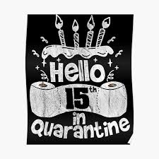 My boyfriends birthday is next month and i really need some good ideas for how to celebrate. Hello 19th In Quarantine Funny Birthday Idea Poster By Said Boved Redbubble