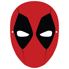 Deadpool mask with four couples of lenses with different expressions. Drawing Printable Drawing Deadpool Mask Novocom Top