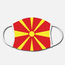 De vlag van macedonië is gemaakt van drie draads geweven vlaggendoek, de hoogste kwaliteit doeksoort dat in. Gezichtsmasker Vlag Van Noord Macedonie Design Virus Mondkapjes Spreadshirt