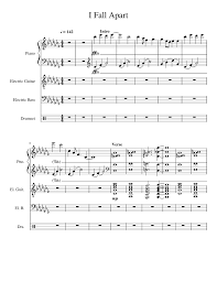 His music journey began when he started playing guitar and auditioned for the band crown the empire back in 2010. I Fall Apart Post Malone Sheet Music For Piano Drum Group Guitar Bass Mixed Quartet Musescore Com
