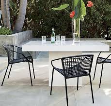 An Ivory Take On Our Classic Stone Dining Table Aggregate Of Marble Granite Stone And Natural Outdoor Dining Chairs Discount Outdoor Furniture Outdoor Rooms