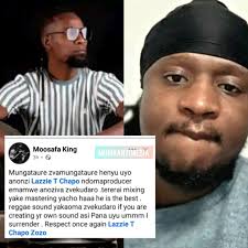 Zim Reggae Artist Moosafa On Producer Cum Musician Lazzie T