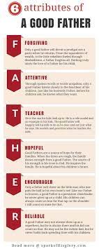 We see a father who provides for us and cares about our needs, even more than the sparrows' (matthew 10). 6 Attributes Of A Good Father Fatherhood Dad Life Father