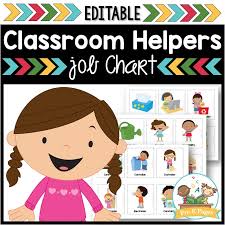 classroom helpers job kit pre k pages