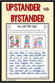 Anti Bullying Activities Bystander Activities Distance Learning In 2020 Bullying Activities Anti Bullying Activities Differentiated Writing Activities