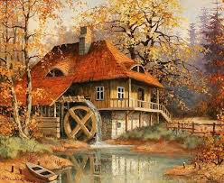 Epingle Par Tino Boom Sur Schilderijen Paysage Automne Images Paysages Croix Peintes