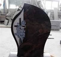 Aurora Polished Flower Carving Tombstone & Tombstone from China -  StoneContact.com