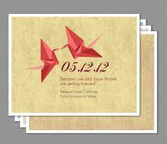 Pin By Mickeychuot On Origami Wedding Ideas Paper Crane Wedding Wedding Saving Save The Date Invitations