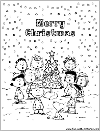 These tall, delicate trees will add sparkle to your christmas decorations. Peanuts Christmas Coloring Page