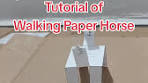 Step-by-Step Walking Paper Horse Tutorial