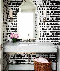 Black And White Bathroom Wall Paper This Would Look Amazing On One Wall And Leaving All Other Walls White Powder Room Wallpaper Home Decor Bathroom Decor