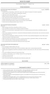 A developer or software engineer plays an important role in the design, testing, and maintenance of a software. Manager Software Engineering Resume Sample Mintresume