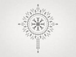 Aegishjalmur The Helm Of Awe Rune Tattoo Icelandic Tattoo Helm Of Awe Tattoo