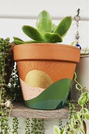 Create an indoor herb garden using upcycled paint cans. 35 Super Creative Painted Flower Pots For 2021 Crazy Laura