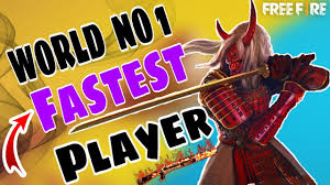 So hi guys these is gw manish back again with the new video! World No 1 Fastest Player In Free Fire Free Fire Best Player Youtube
