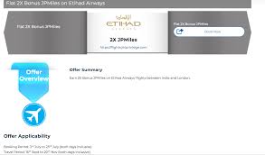 New Promotion To Earn And Burn Jetprivilege Miles On Etihad